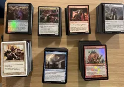 MTG Card Lot Roughly Over 700 Cards Common, Uncommons And Rares Foils & Alt Arts - Image 1