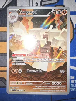 Pokemon TCG - Mega Evolution - Garganacl #147/132 Illustration Rare - Near Mint - Image 1