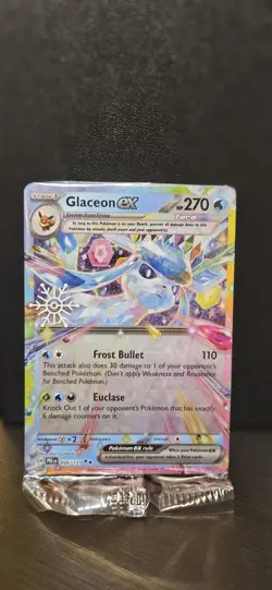 Glaceon Ex 026/131 Pokemon Holiday Calendar 2025 Snowflake Stamp Promo Sealed - Image 1