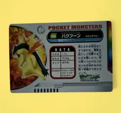 2005 Pokemon Carddass Advanced Generation ZUKAN TYPHLOSION #006 Rainbow... - Image 3