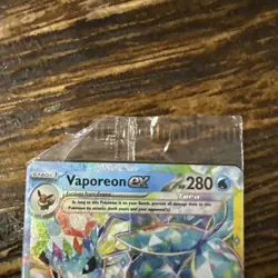 Pokemon TCG Vaporeon ex 23/131 Prismatic Evolutions Stamped Sealed - English - Image 2