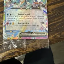 Pokemon TCG Vaporeon ex 23/131 Prismatic Evolutions Stamped Sealed - English - Image 3