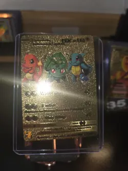 Charmander, Bulbasaur & Squirtle GX Gold Foil Fan Art Pokemon Textured 3/99 - Image 3