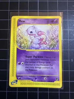Pokemon TCG Mew Regular 55/165 Rare Expedition Near Mint - Image 1