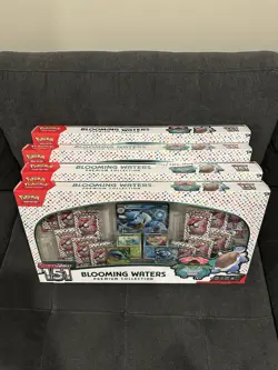 4x Pokemon TCG Scarlet & Violet 151 Blooming Waters Premium Collection Box NEW - Image 3