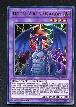 Doom Virus Dragon - DRL3-EN057 - Ultra Rare - 1st Edition Yugioh - Image 1