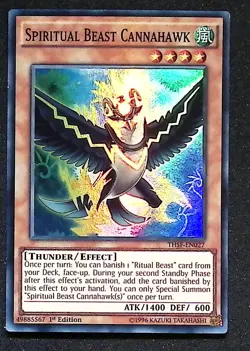 Spiritual Beast Cannahawk - THSF-EN027 - Super Rare - 1st Edition Yugioh - Image 1