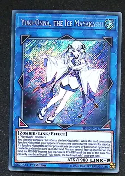 Yuki-Onna, the Ice Mayakashi - HISU-EN037 - Secret Rare - 1st Edition Yugioh - Image 1