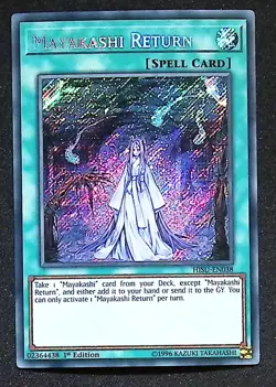 Mayakashi Return - HISU-EN038 - Secret Rare - 1st Edition Yugioh - Image 1
