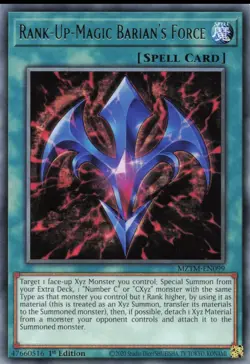Yugioh MZTM-EN099 - Rank-Up-Magic Barian's Force - Rare NM - Image 1