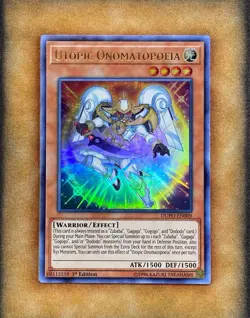 Yugioh Utopic Onomatopoeia DUPO-EN009 Ultra Rare 1st Ed NM - Image 1
