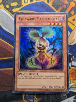 Evilswarm Mandragora - HA07-EN015 - Super Rare 1st Edition - Yugioh TCG - Image 1