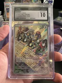 CGC 10 Cyclizar 215/182 Paradox Rift Secret Illustration Rare Pokemon Card - Image 1