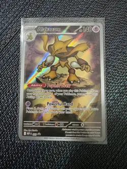 Pokemon TCG Alakazam MEP 009 2025 Mega Evolution ETB Black Star Promo Card - NM - Image 1