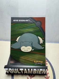 topps pokemon heroes and villains snorlax foil card - Image 1