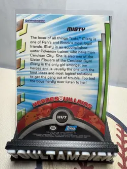 Topps Pokemon Tv Animation Series Heroes And Villains Misty Foil Card - Image 2