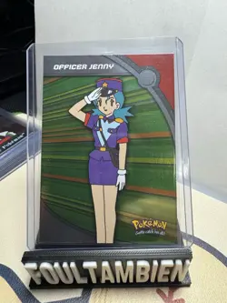Topps Pokemon Tv Animation Series Heroes And Villains Officer Jenny Foil Card - Image 1