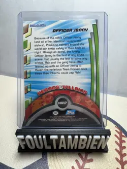 Topps Pokemon Tv Animation Series Heroes And Villains Officer Jenny Foil Card - Image 2