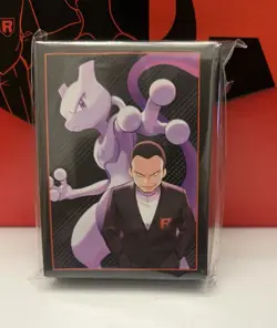 Destined Rivals ETB Card Sleeves - Pokemon TCG Mewtwo Giovanni 65 Ct Brand New - Image 1