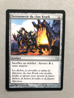 Mtg Carte Magic Fifth Dawn Krark-Clan Ironworks French LP/MP - Image 1