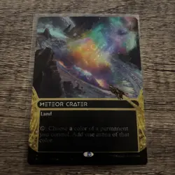 Magic Meteor Crater (0116) (Borderless) (Galaxy Foil) MTG Magic The Gathering - Image 1