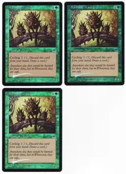 Barkhide Mauler x3 3x 2002 Onslaught FOIL Green Common Creature MTG SP - NM AZ1 - Image 1