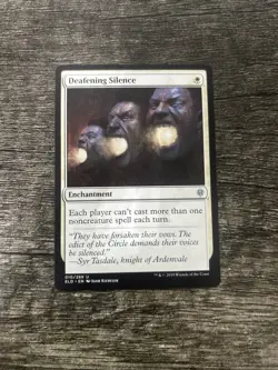 MTG 1x Deafening Silence x1 LP Throne of Eldraine - Image 1