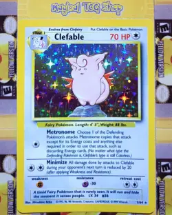 Pokemon Clefable Jungle Holo Rare 1/64 No Symbol Misprint Error WOTC 1999 - Image 1