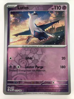 Pokemon TCG Paradox Rift Latios Reverse Holofoil 073/182 NM Rare - Image 1