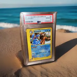 2003 POKEMON AQUAPOLIS AZUMARILL NON HOLO #4 PSA 10 - Image 1