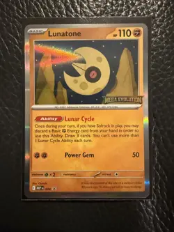 Lunatone Mega Evolution Prerelease Promo 004 Pokemon TCG - Image 1