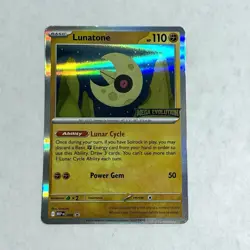 Lunatone Promo - MEP 004 Pokemon Mega Evolutions Stamped Promo - Near Mint - Image 1