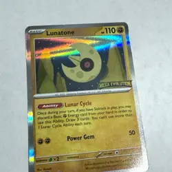 Lunatone Promo - MEP 004 Pokemon Mega Evolutions Stamped Promo - Near Mint - Image 4
