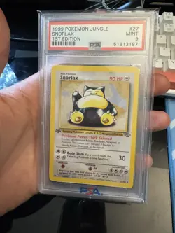 1999 Pokemon Jungle Snorlax 1st Edition Psa9 - Image 1