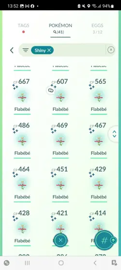 Pokemon Go (Stage 32) Shiny Red Flabebe ( 41 Shinys ) - Image 4