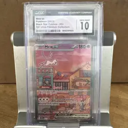CGC Gem Mint 10 Mew ex 053 Black Star Promo Pokemon Scarlet & Violet 151 UPC - Image 1