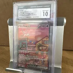 CGC Gem Mint 10 Mew ex 053 Black Star Promo Pokemon Scarlet & Violet 151 UPC - Image 3
