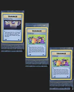 Pokemon 1st Edition Team Rocket Lot of 3 Trainers M-NM - Image 1