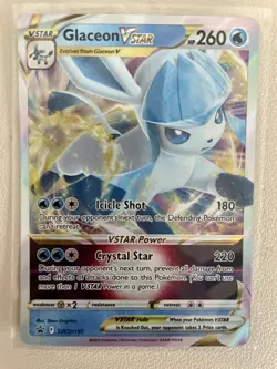 Pokemon TCG Glaceon VSTAR SWSH Black Star Promos SWSH197 Holo Promo NM - Image 1