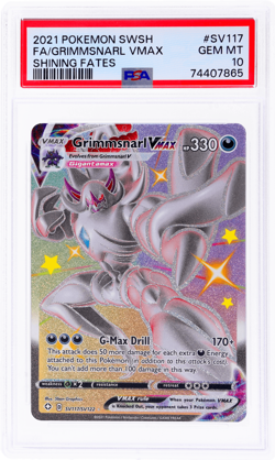 2021 Pokemon Sword and Shield Shining Fates Grimmsnarl Vmax Shiny Vault PSA 10 - Image 1