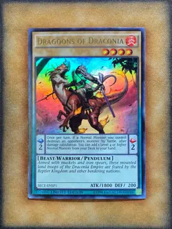Yugioh Dragoons of Draconia SECE-ENSP1 Ultra Rare Limited Edition LP - Image 1