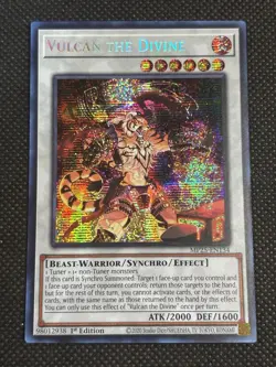 YuGiOh! Vulcan the Divine MP25-EN134 Prismatic Secret Rare 1st Edition Near Mint - Image 1