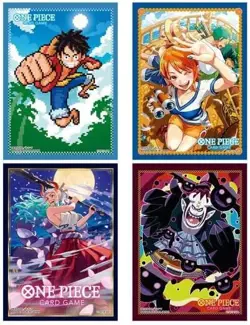 [4 types complete] One Piece ONE PIECE card game official card sleeve 8 - Image 1