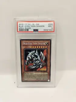 Yu-Gi-Oh Card Blue-Eyes Toon Dragon SRL-000 PSA 9 Spell Ruler 25° Ann ENG - Image 1
