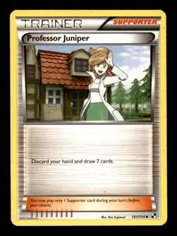 Pokemon Black & White Professor Juniper 101/114 Uncommon Card - Image 1