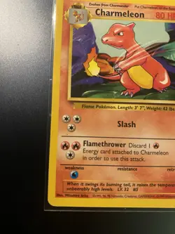 Charmeleon Pokemon Card 24/102 Base Set Holo 80 HP - Image 5