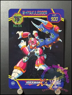 Mega MAN X2 Card 64 Magna Centipede CAPCOM BANDAI JAPAN Japanese Rockman 1994 - Image 1