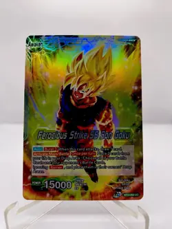 Dragon Ball Super CCG Ferocious Strike SS Son Goku BT10-060 UC Foil Bandai Card - Image 1