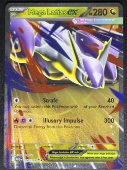 Mega Latios ex 100/132 Mega Evolutions Pokemon Card TCG NM - Image 1