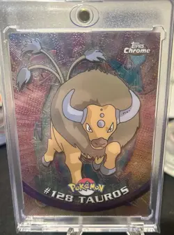 Tauros #128 Topps Pokemon Card holo - Image 1